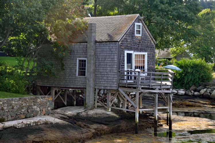 weathered cabin